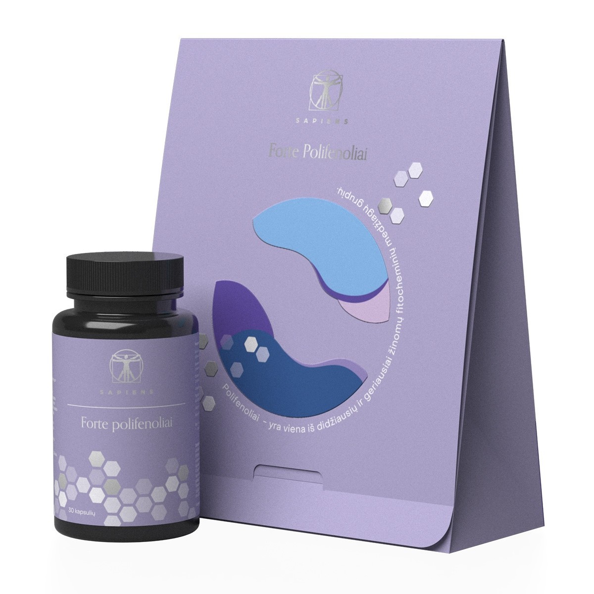Lithuania product data sample: SAPIENS Forte polifenoliai 30 vnt