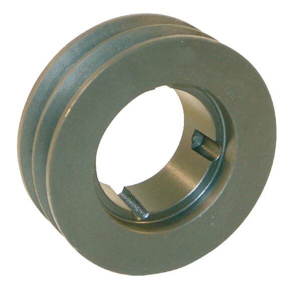 Spain product data sample: Polea de correa trapezoidal 2 ranuras B o SPB, 187mm para buje Taperlock 2517 Kramp