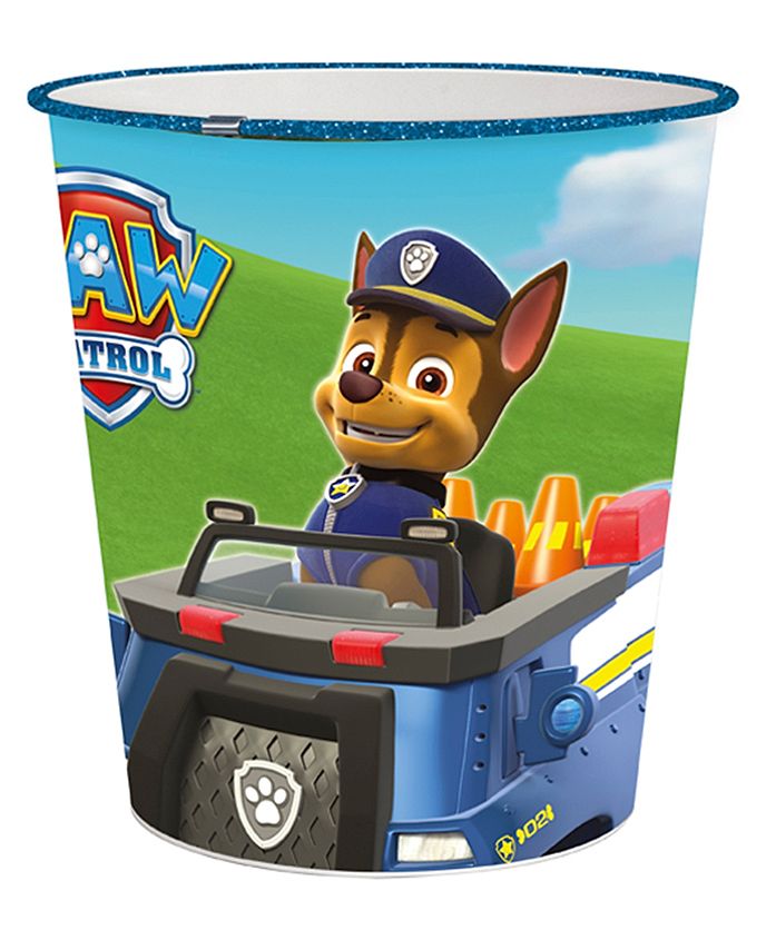 United Arab Emirates product data sample: Disney Paw Patrol Boy Waste Bin, Easy Carry, Durable Plastic, Character Design, Perfect for Bedroom & Playroom, 18 Months+, 21 x 21 x 22 cm, Multicolor - 5L