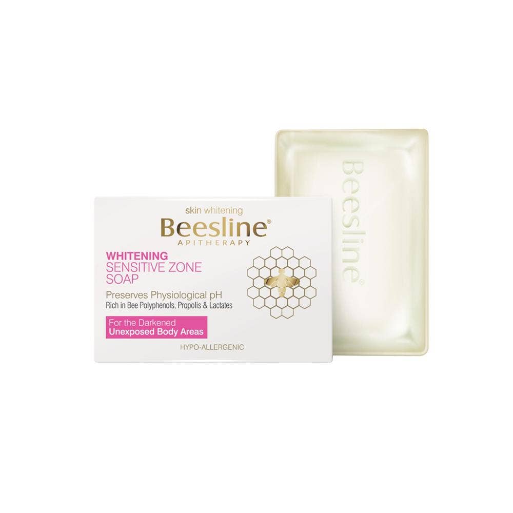 United Arab Emirates product data sample: Beesline Whitening Sensitive Zone Soap 110g