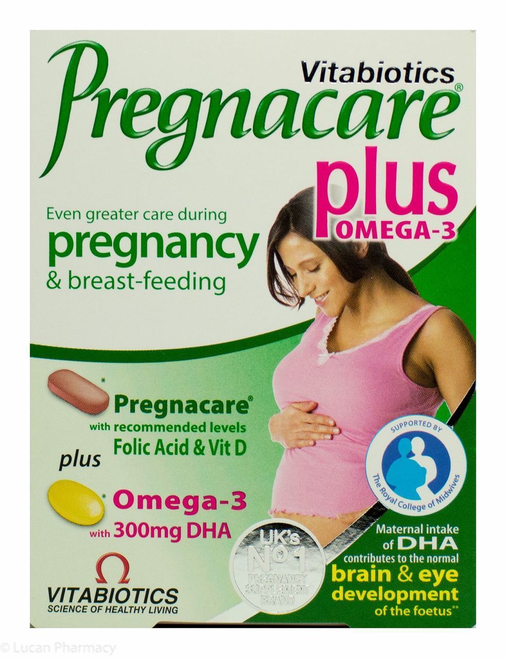 Saudi Arabia product data sample: Vitabiotics Pregnacare Plus Omega-3 Pregnancy Multivitamin With Folic Acid & DHA, Dual Pack of Tablets 28's + Capsules 28's