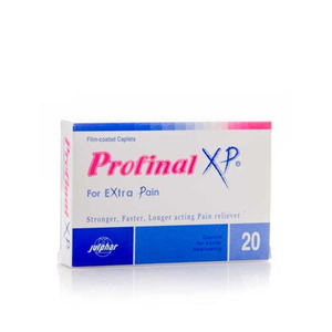 Saudi Arabia product data sample: Profinal XP, Analgesic & Anti-Inflammatory - 20 Tablets