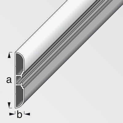 Germany product data sample: Profil Coaxis® Aluminium weiß 100 x 6 x 1 cm