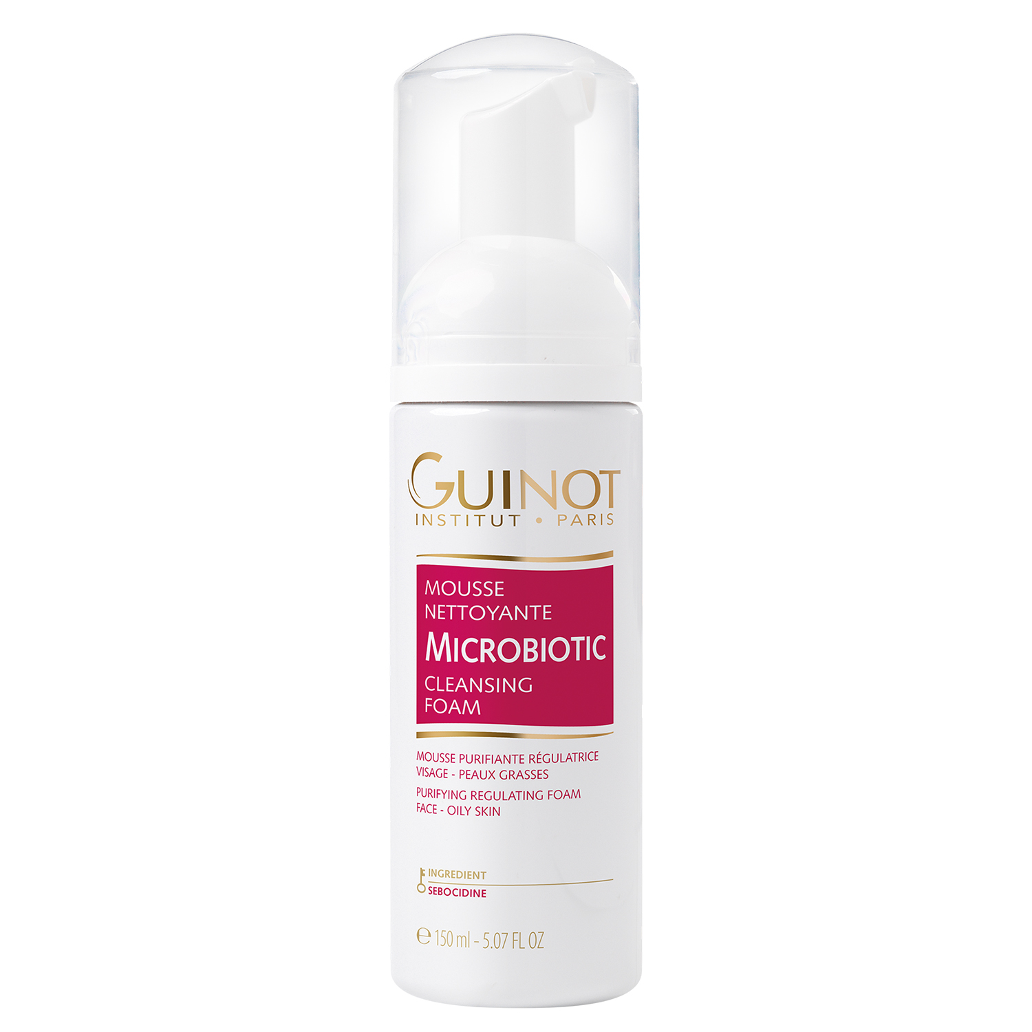 Latvia product data sample: GUINOT Microbiotic Cleansing Foam 150ml