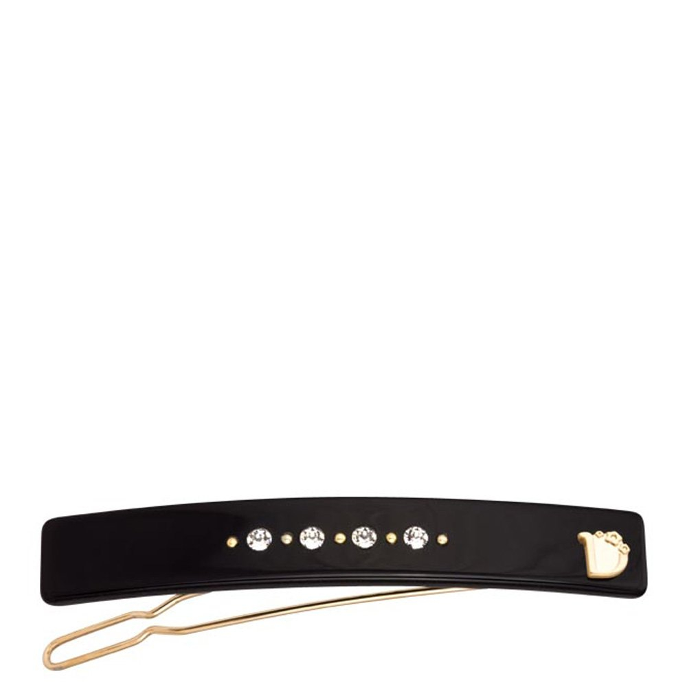 Latvia product data sample: DONDELLA Hair Clip Cristallo Black 1x6cm