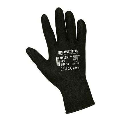 Spain product data sample: Guante de nylon con poliuretano Negro: GUANTE DE NYLON+PU NEGRO T-10