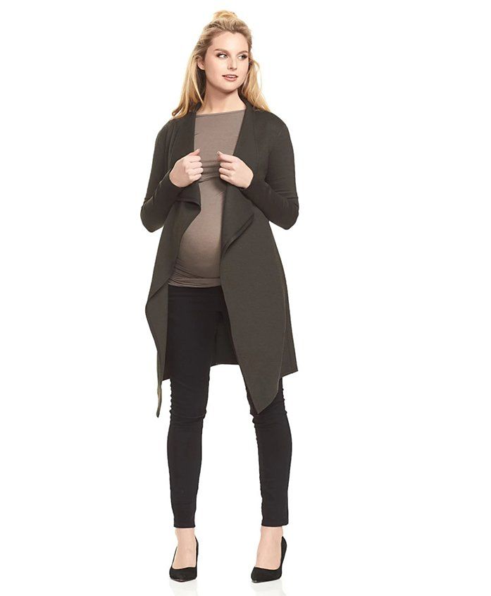 United Arab Emirates product data sample: Mums & Bumps - Soon Bonnie Maternity Coatigan - Khaki Marle