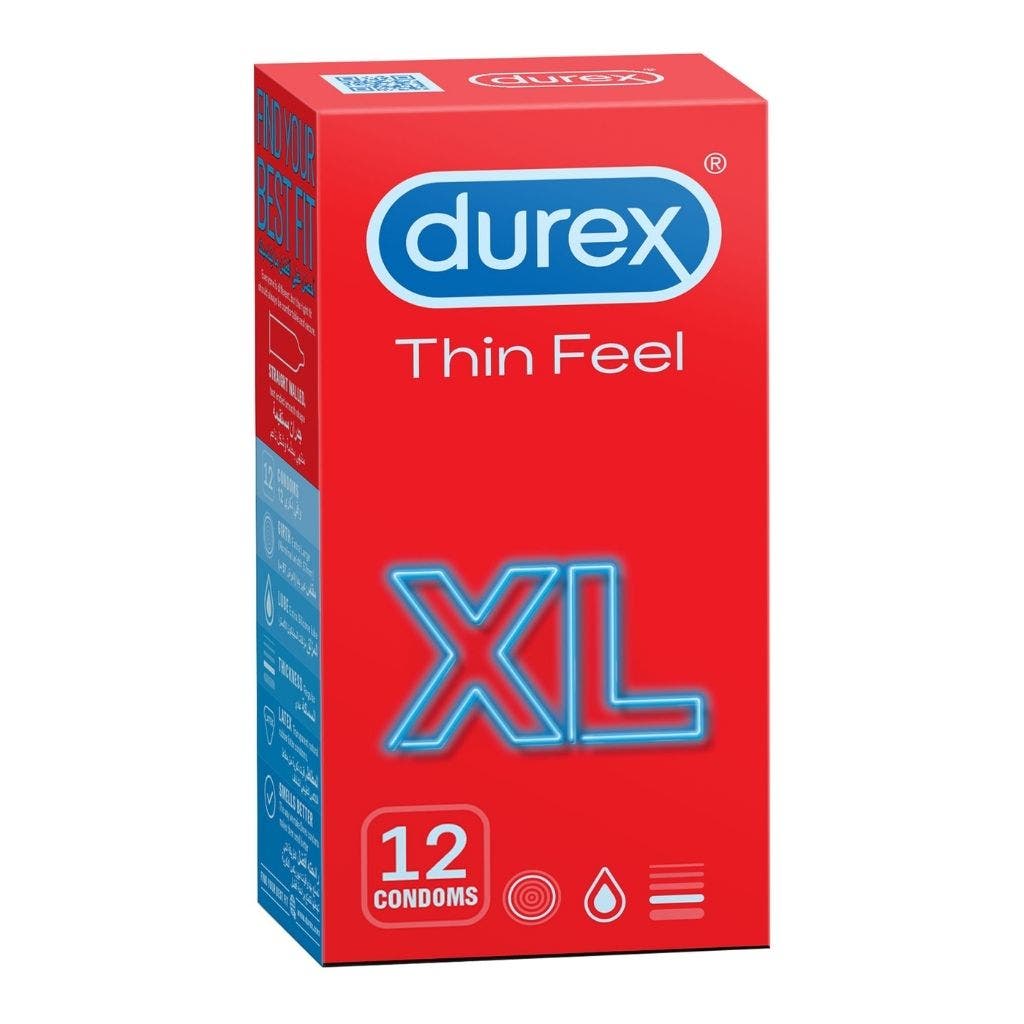 United Arab Emirates product data sample: Durex Thin Feel X-Large Condoms 12s
