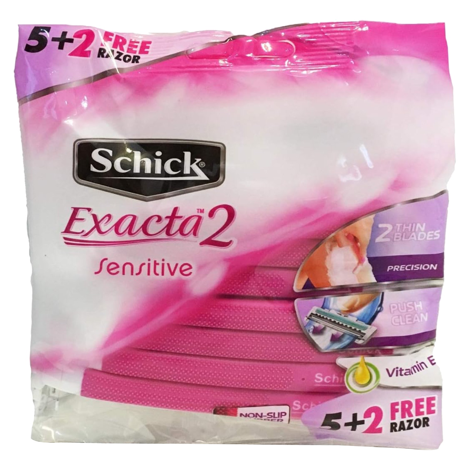 United Arab Emirates product data sample: Schick Exacta2 Sensitive Razors 7's