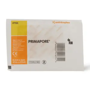 Saudi Arabia product data sample: Primapore, Adhesive Dress 8.3 X 6 Cm - 1 Pc