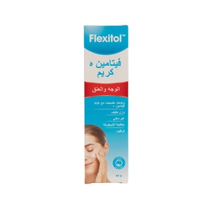 Saudi Arabia product data sample: Flexitol, Vitamin E Cream Face & Neck - 85 Gm