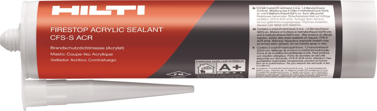 Germany product data sample: Acryl-Brandschutzdichtmasse CFS-S ACR, Brandschutzdichtm. (Acr.) CFS-S ACR CG