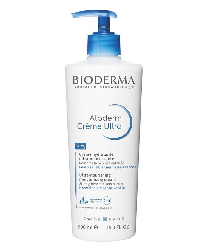Saudi Arabia product data sample: Bioderma Atoderm Ultra-Nourishing Cream 500mL - Fast Absorbing, Hypoallergenic for Dry Sensitive Skin