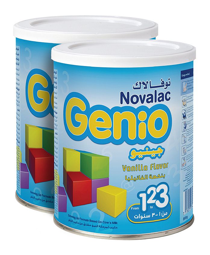 Saudi Arabia product data sample: Novalac - Genio Baby Milk (3) 1600 Gm - 1-3Y