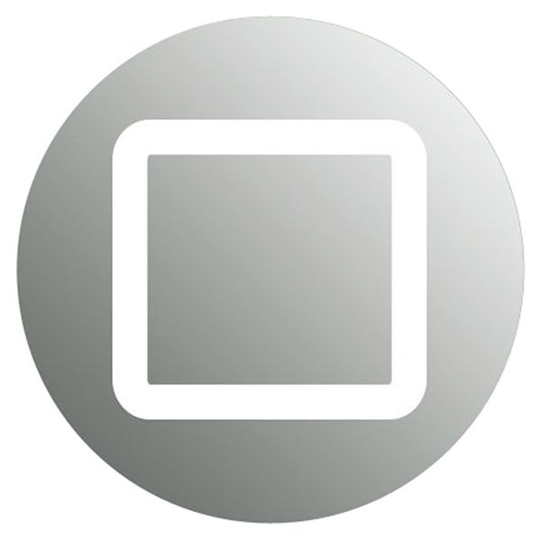 Zrcadlo s LED osvětlením Silver Shadow 80 × 70 cm