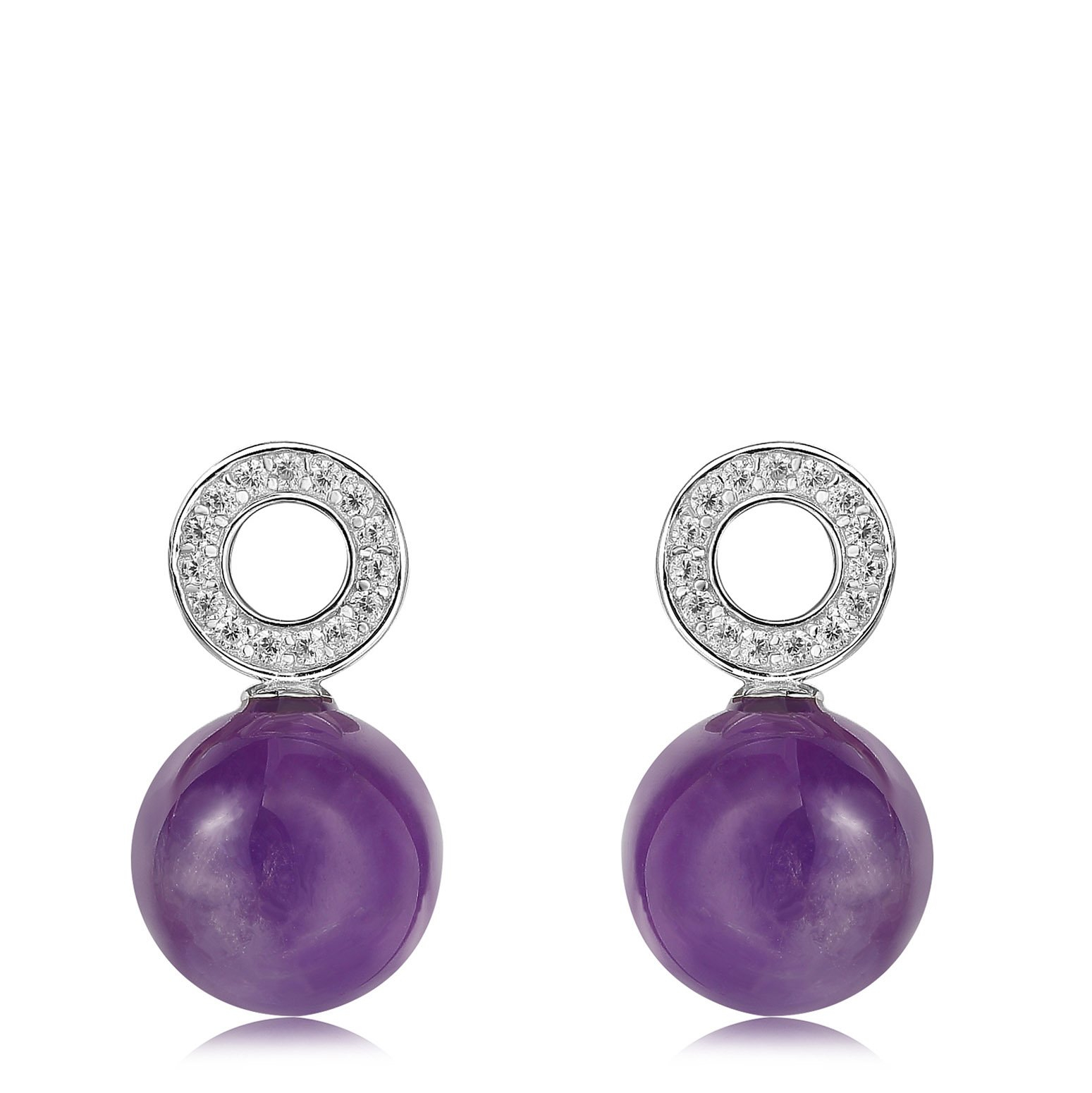 Latvia product data sample: NEORE Luna Amethyst Earrings