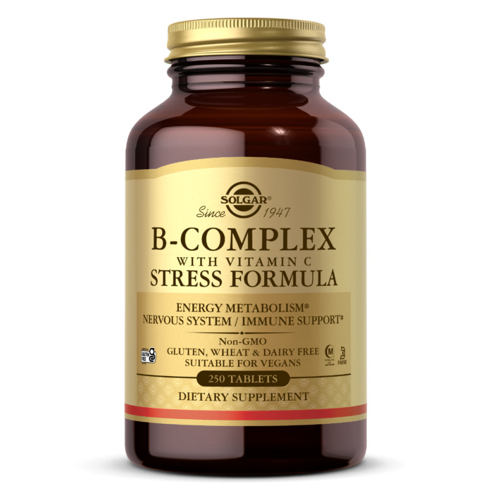United Arab Emirates product data sample: Solgar B-complex Stress Formula, 250 Tablets