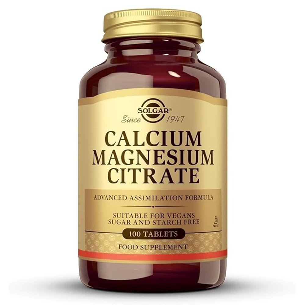 United Arab Emirates product data sample: Solgar Calcium Magnesium Citrate, 100 Tablets