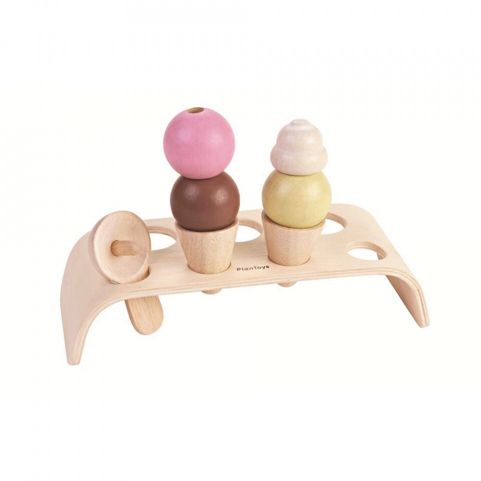 Saudi Arabia product data sample: Plantoys Wooden Ice Cream Set