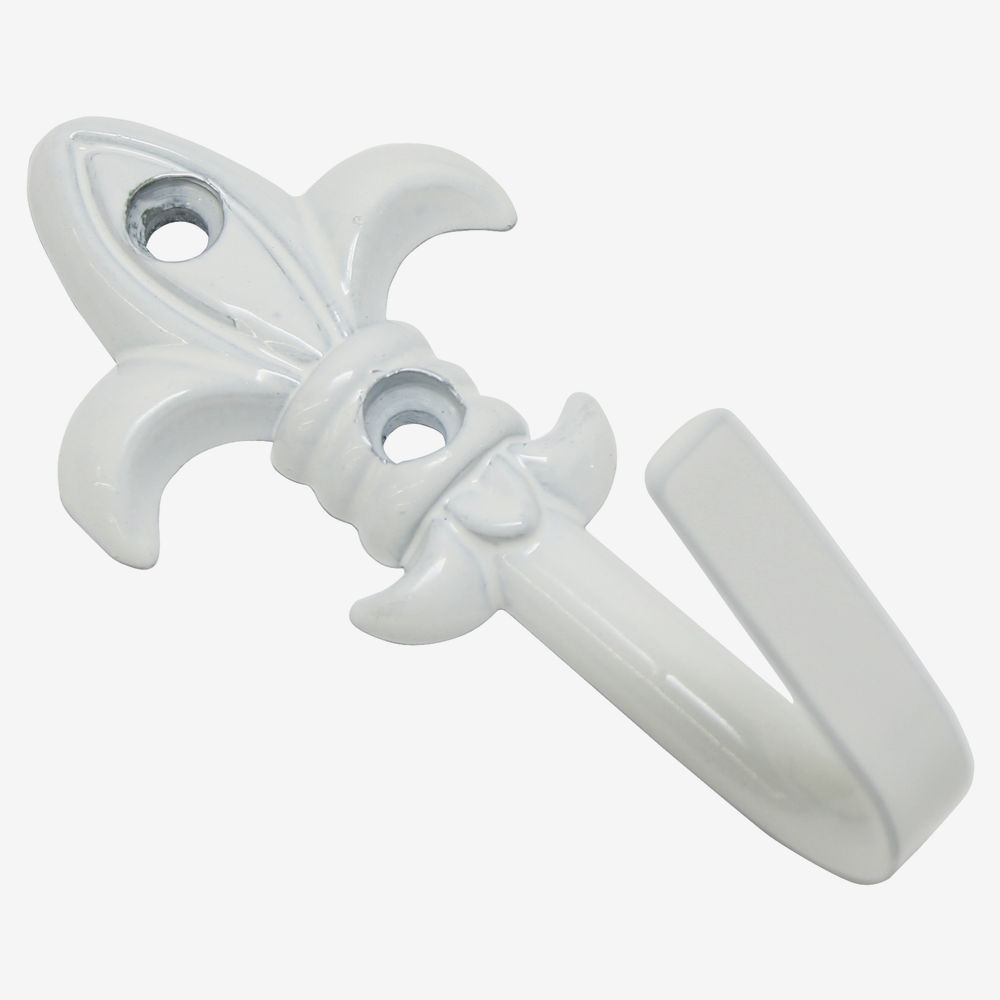 Germany product data sample: Zierhaken "Lilie" weiss 2 Stück