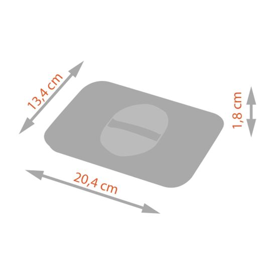 Italy product data sample: COPERCHIO PATTUMIERA L22 P13 H1CM IN POLIPROPILENE GRIGIO