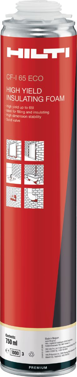 Italy product data sample: Schiuma isolante a resa elevata CF-I 65 ECO