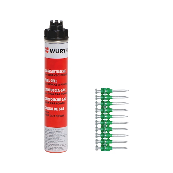 Spain product data sample: Magazinierte Nägel und Gaskartusche NG CS-2/3NGL-(DIGA CS2/3)-PWR-GASKART-35MM