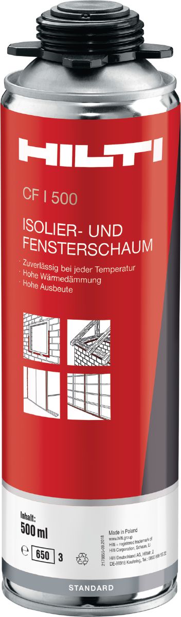 Germany product data sample: Dämm- und Fugendichtschaum CF I 500, Set CF I 500 (576)