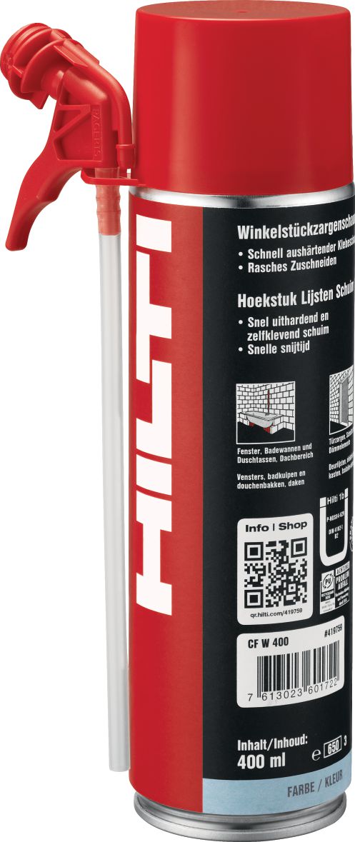 Germany product data sample: CF W 400 Winkelstück-Zargenschaum, Winkelstückzargenschaum CF W 400