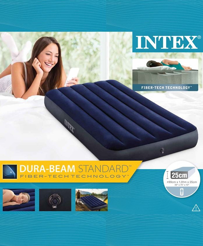 Saudi Arabia product data sample: Intex - Twin Dura - Beam Series Classic Downy Airbed