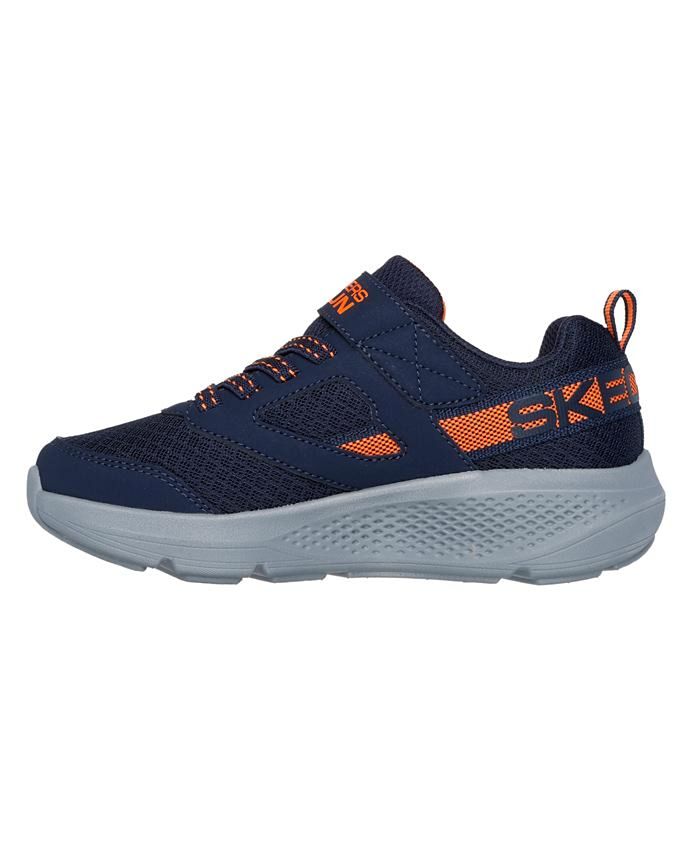 Saudi Arabia product data sample: Skechers GO RUN Elevate Adaptive Closure Shoes - Navy Blue & Orange